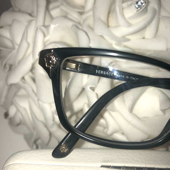 Authentic Versace Eyeglasses + Case - Picture 8 of 16